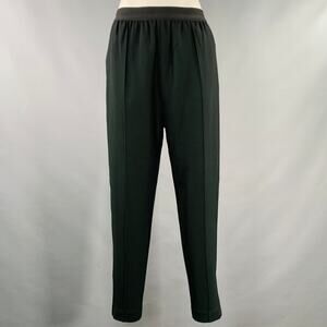 CELINE Size M Black Viscose Blend Elastic Waistband Casual Pants